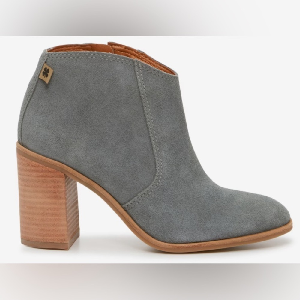 Lucky Brand Pellyon Suede Western Bootie in Grey Size 9 - no box